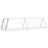 Konijnenhok 400x105x91 cm gegalvaniseerd staal zilverkleurig - AllerleiShop