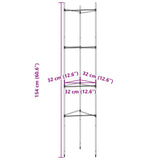 Tomatenkooien 4 st 154 cm staal en polypropeen - AllerleiShop