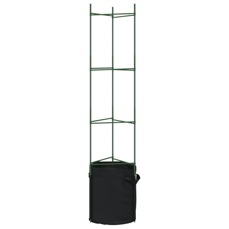 Tomatenkooien met plantenzak 4 st 154 cm staal en polypropeen - AllerleiShop