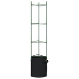 Tomatenkooien met plantenzak 6 st 154 cm staal en polypropeen - AllerleiShop