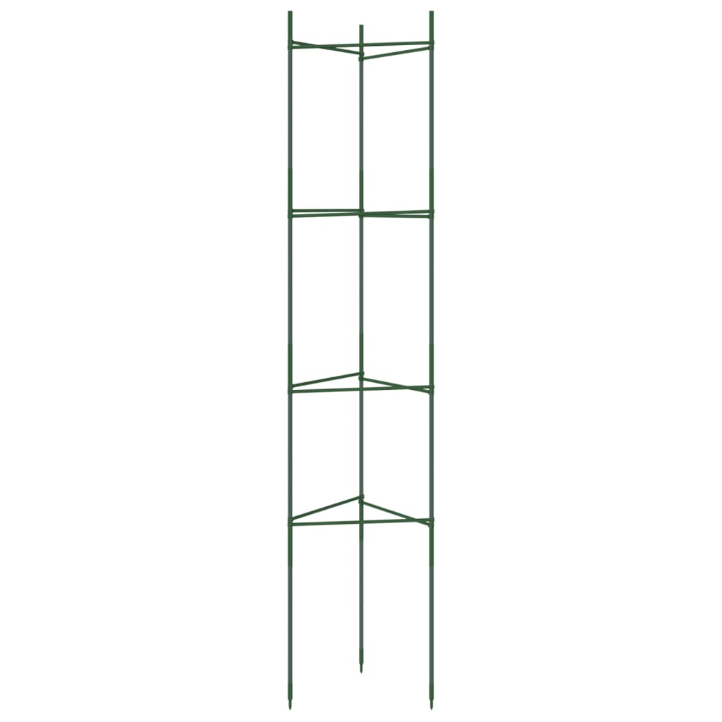 Tomatenkooi 8 st 154 cm staal en polypropeen - AllerleiShop