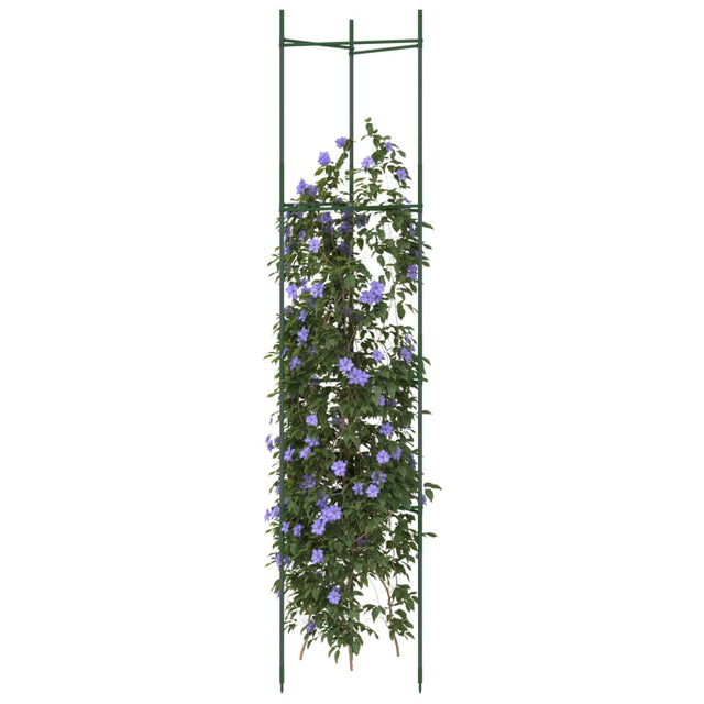 Tomatenkooi 8 st 154 cm staal en polypropeen - AllerleiShop