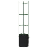 Tomatenkooien met plantenzak 8 st 154 cm staal en polypropeen - AllerleiShop