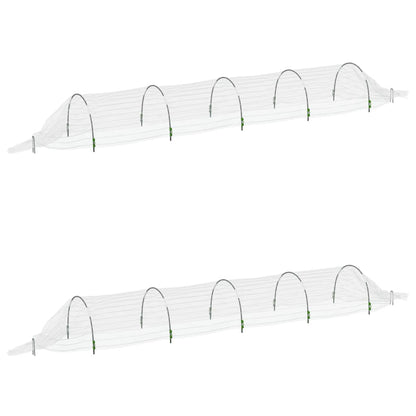 Kweektunnels 2 st 1,5x5 m glasvezel en polypropeen - AllerleiShop