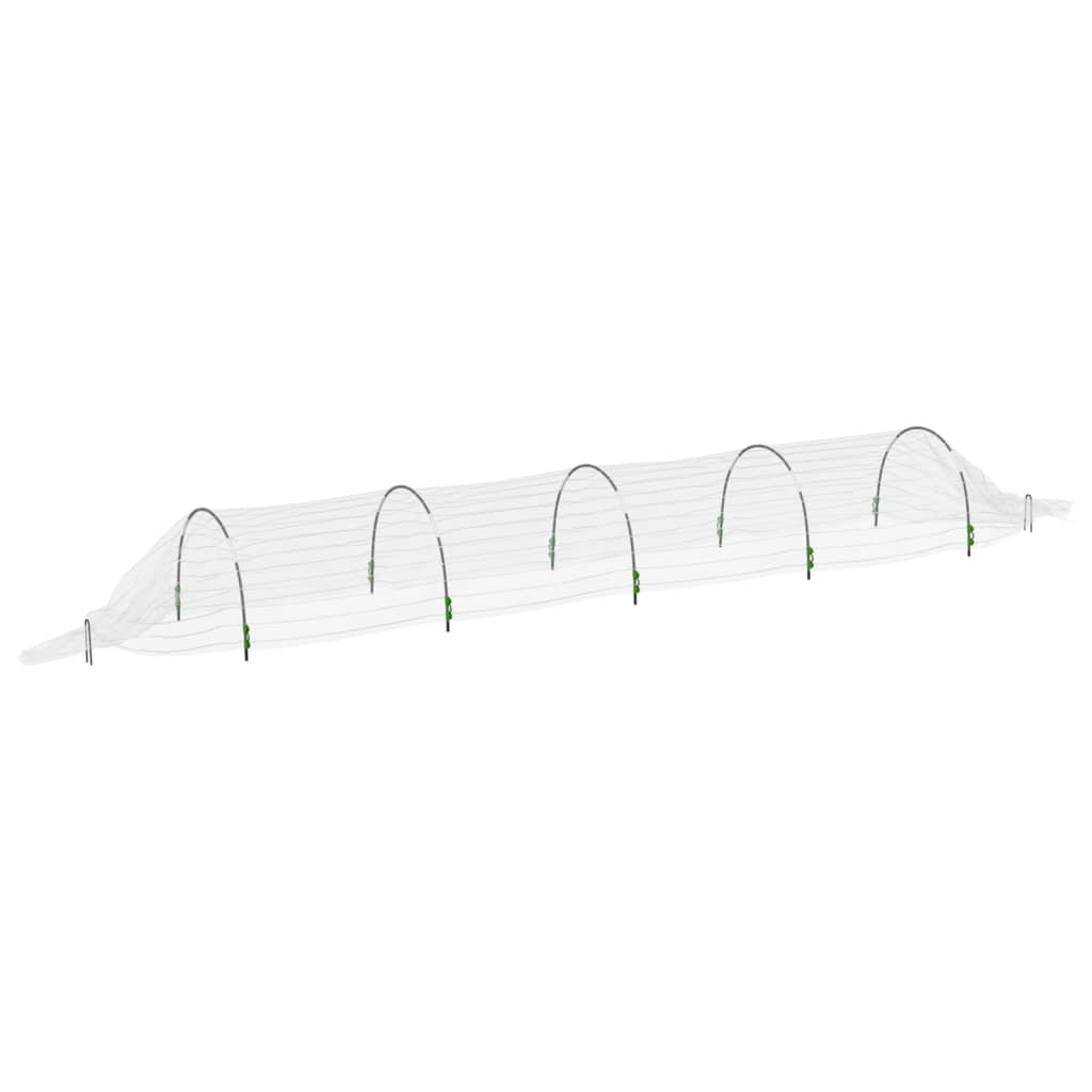 Kweektunnels 2 st 1,5x5 m glasvezel en polypropeen - AllerleiShop