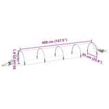 Kweektunnels 2 st 1,5x5 m glasvezel en polypropeen - AllerleiShop