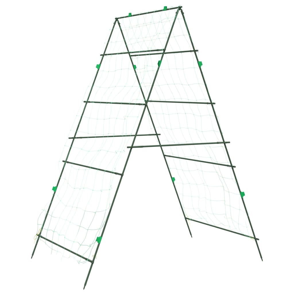 Plantenklimrekken 2 st A-frame staal - AllerleiShop