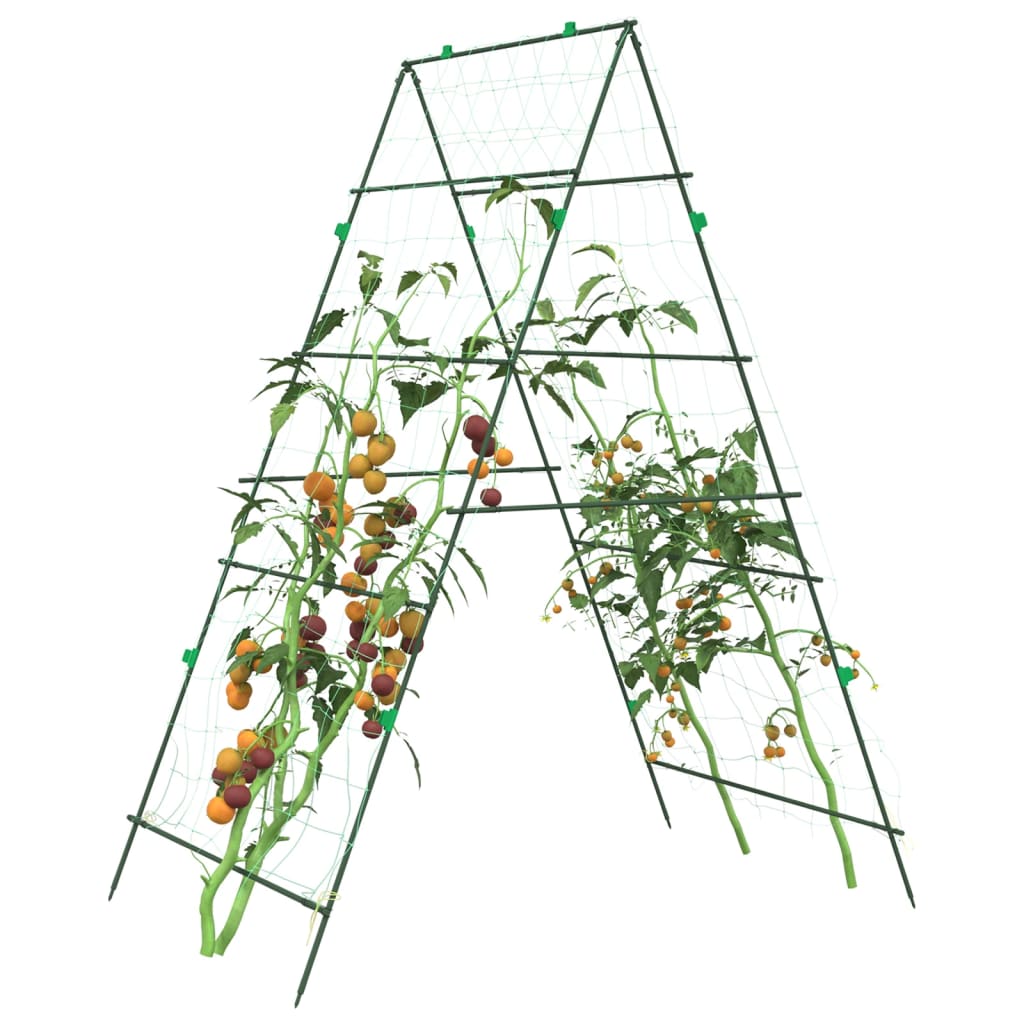 Plantenklimrekken 2 st A-frame staal - AllerleiShop