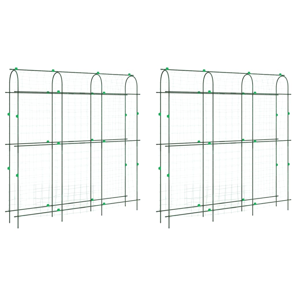 Plantenklimrekken 2 st U-frame staal - AllerleiShop