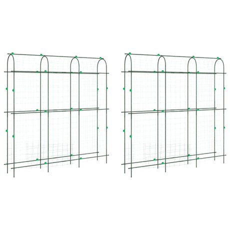 Plantenklimrekken 2 st U-frame staal - AllerleiShop