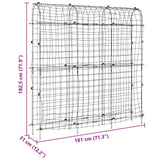 Plantenklimrekken 2 st U-frame staal - AllerleiShop