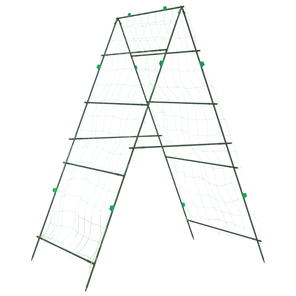 Plantenklimrekken 3 st A-frame staal - AllerleiShop