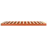 Bedframe massief grenenhout wasbruin 150x200 cm
