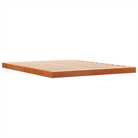 Bedframe massief grenenhout wasbruin 150x200 cm