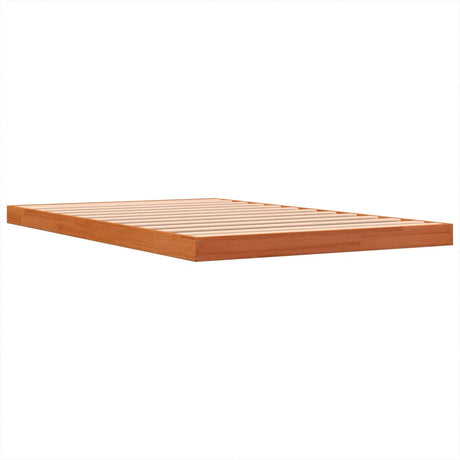 Bedframe massief grenenhout wasbruin 120x200 cm