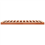 Bedframe massief grenenhout wasbruin 140x190 cm