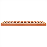 Bedframe massief grenenhout wasbruin 120x190 cm