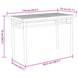 Tuintafel 110x55x75 cm bamboe - AllerleiShop