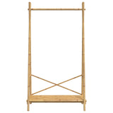 Kledingrek met schap 102x50x190 cm bamboe - AllerleiShop