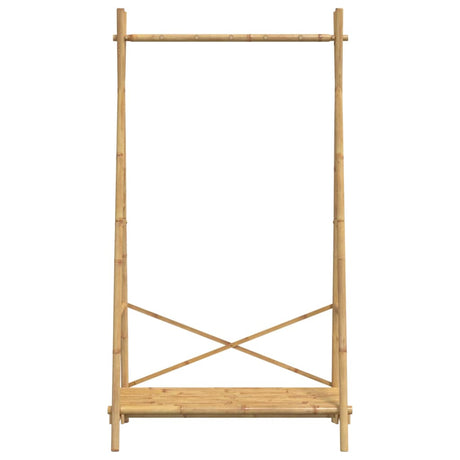 Kledingrek met schap 102x50x190 cm bamboe - AllerleiShop