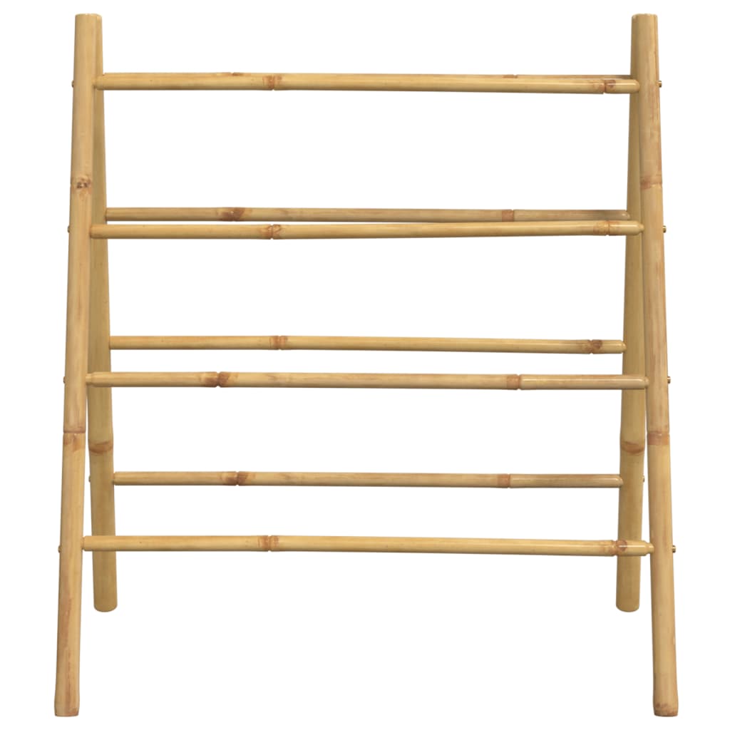 Handdoekladder met 4 sporten 90x50x100 cm bamboe - AllerleiShop