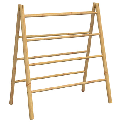 Handdoekladder met 4 sporten 90x50x100 cm bamboe - AllerleiShop