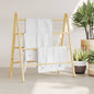 Handdoekladder met 4 sporten 90x50x100 cm bamboe - AllerleiShop