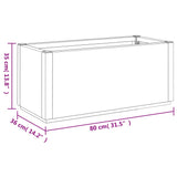 Plantenbak 80x36x35 cm polypropeen lichtbruin - AllerleiShop