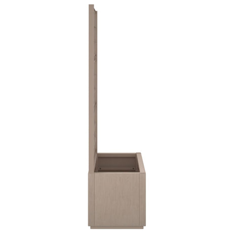 Plantenbak met latwerk 80x36x140 cm polypropeen lichtbruin - AllerleiShop