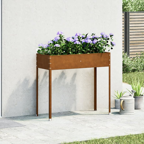 Plantenbak 100,5x40,5x90 cm weervast staal - AllerleiShop