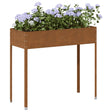 Plantenbak 100,5x40,5x90 cm weervast staal - AllerleiShop