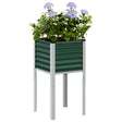 Plantenbak 45x45x88 cm staal groen - AllerleiShop