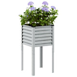 Plantenbak 45x45x88 cm gegalvaniseerd staal - AllerleiShop