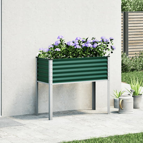 Plantenbak 100x41x90 cm staal groen - AllerleiShop