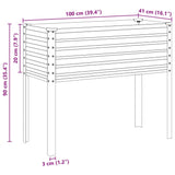 Plantenbak 100x41x90 cm staal groen - AllerleiShop