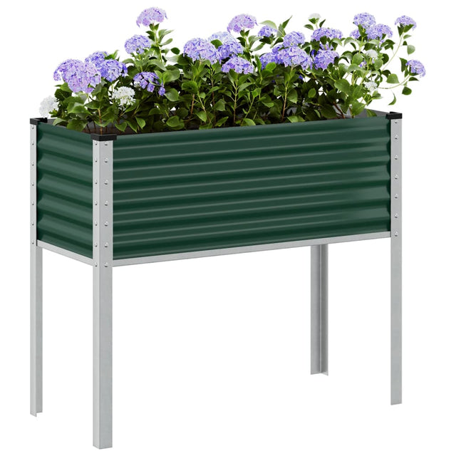 Plantenbak 100x41x90 cm staal groen - AllerleiShop