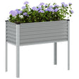 Plantenbak 100x41x90 cm staal grijs - AllerleiShop