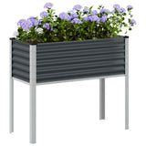 Plantenbak 100x41x90 cm staal antracietkleurig - AllerleiShop