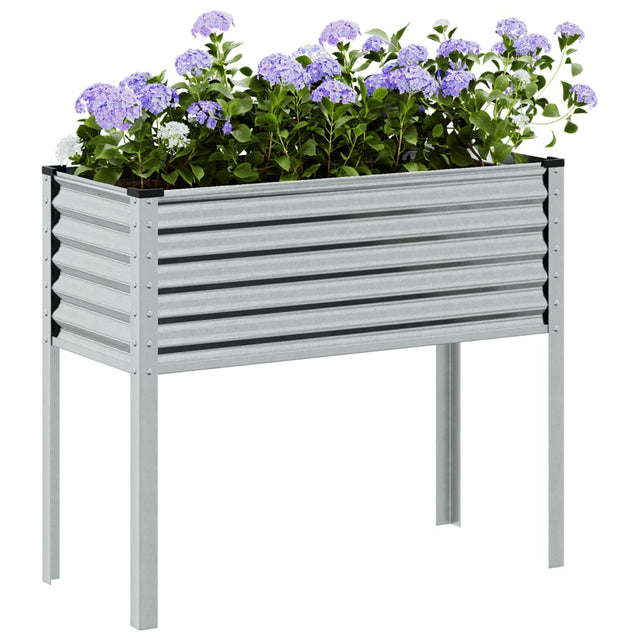 Plantenbank 100x41x90 cm gegalvaniseerd staal - AllerleiShop