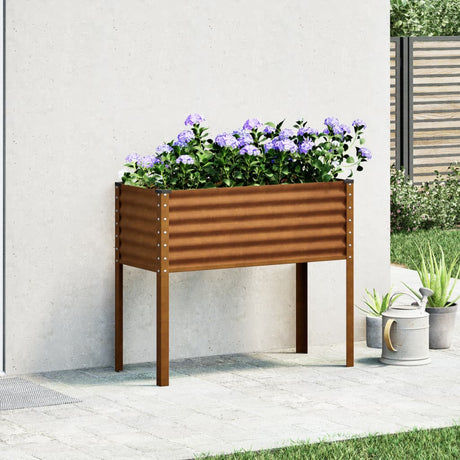 Plantenbak 100x41x90 cm weervast staal - AllerleiShop