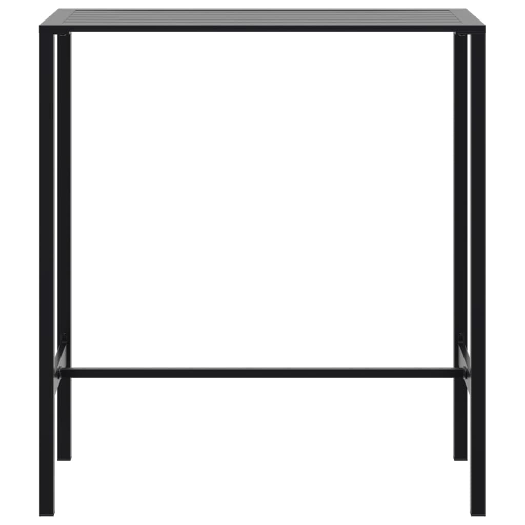 Bartafel 100x50x110 cm gepoedercoat staal zwart - AllerleiShop