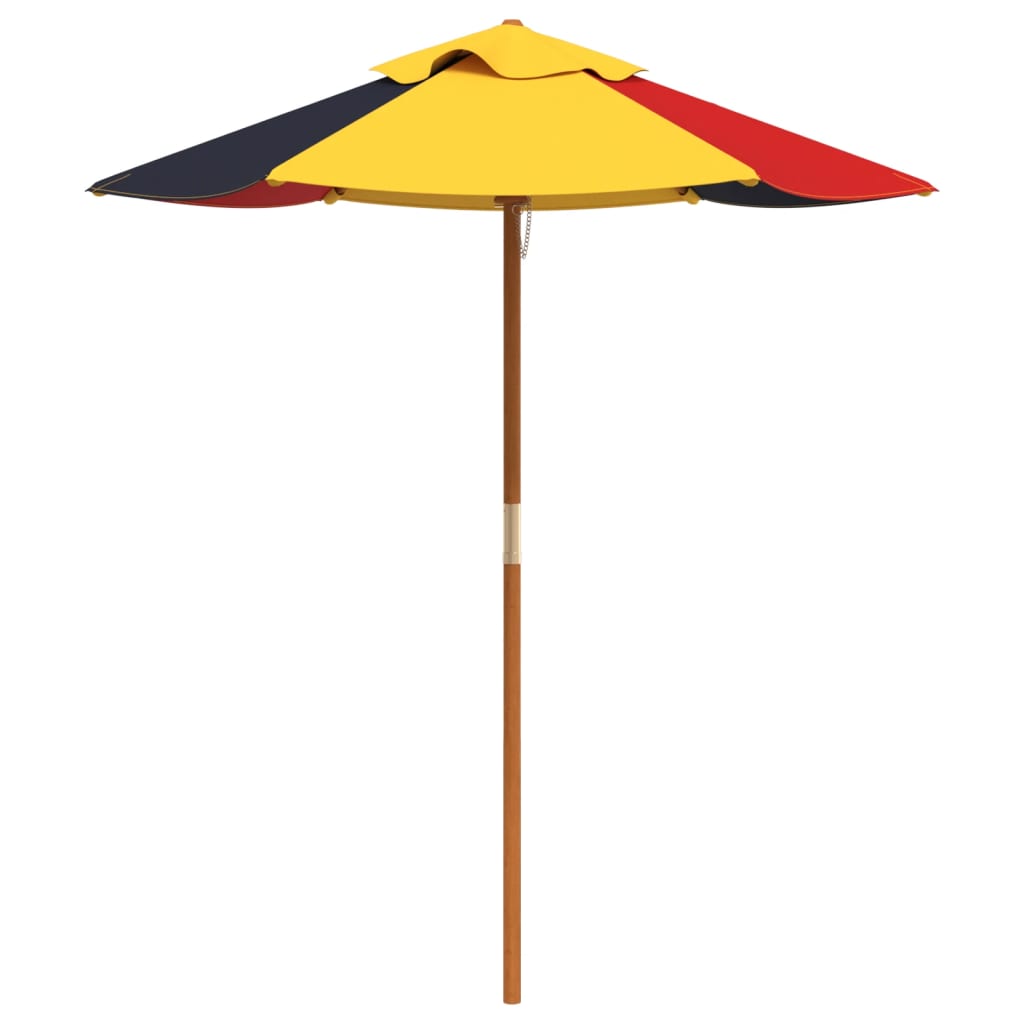 Picknicktafel voor 4 kinderen met parasol massief vurenhout - AllerleiShop