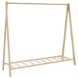 Kledingrek met schappen 106x34x102 cm bamboe - AllerleiShop