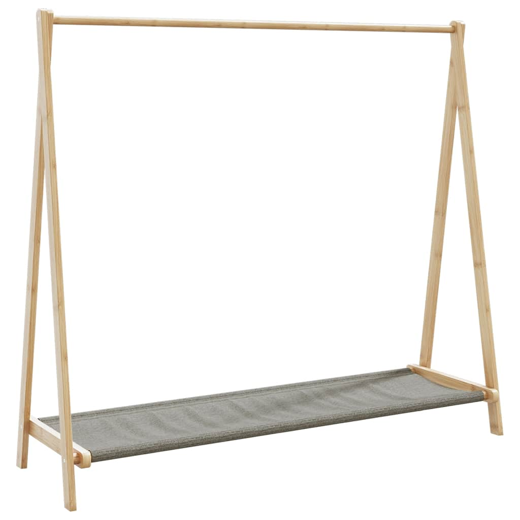 Kledingrek met schappen 106x34x102 cm bamboe - AllerleiShop