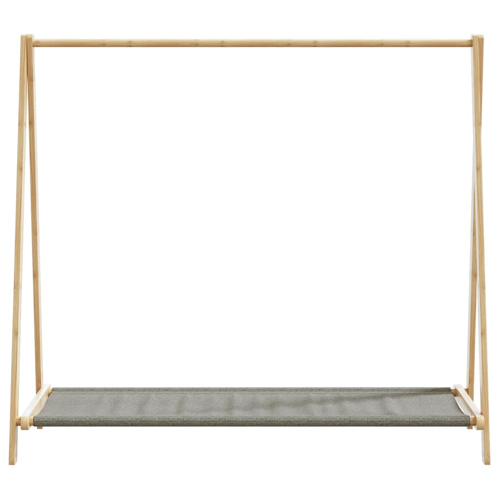 Kledingrek met schappen 106x34x102 cm bamboe - AllerleiShop