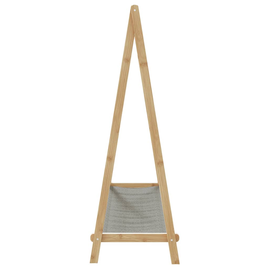 Kledingrek met schappen 106x34x102 cm bamboe - AllerleiShop