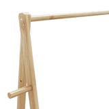 Kledingrek met schappen 96x45,5x150,5 cm bamboe - AllerleiShop