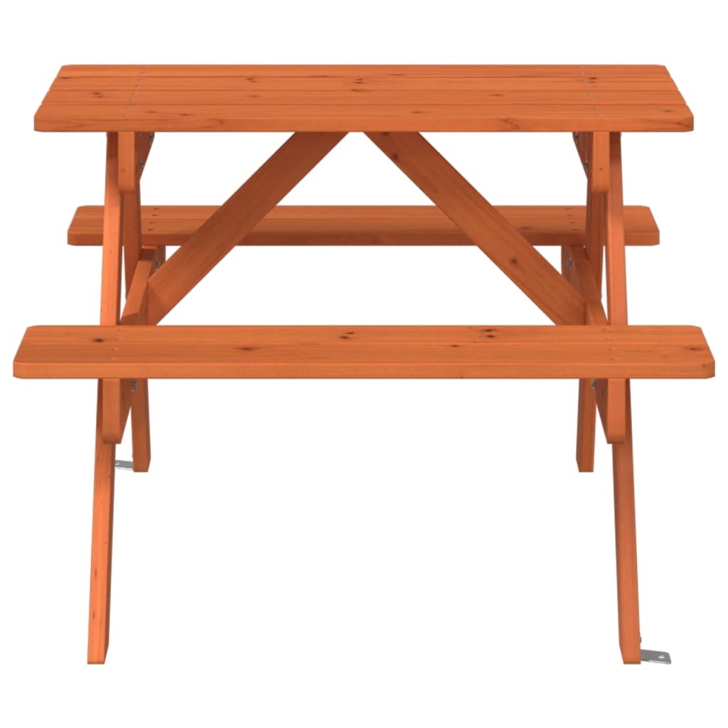 Picknicktafel voor 4 kinderen met parasolgat massief vurenhout - AllerleiShop