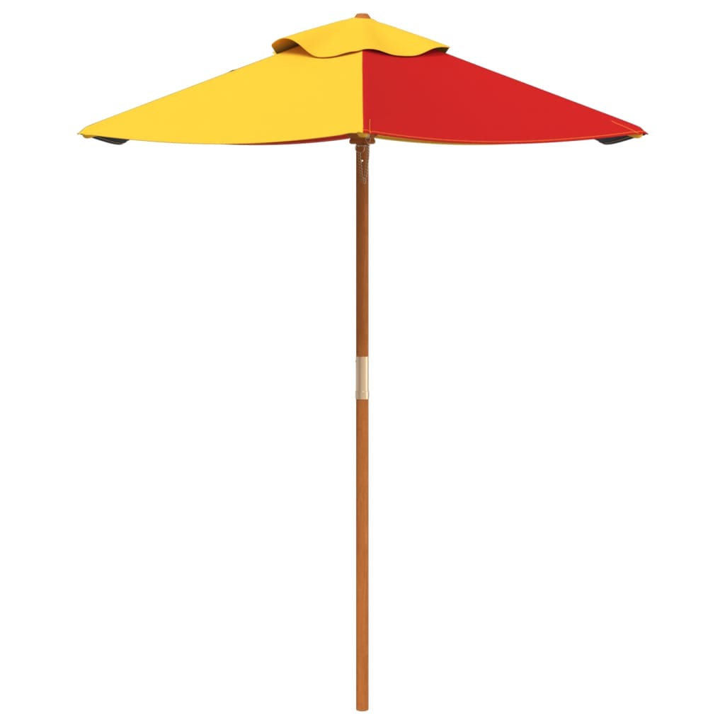 Parasol voor kinderen met houten paal Ø120x140 cm - AllerleiShop