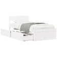 Bedframe zonder matras massief grenenhout wit 90x200 cm - AllerleiShop